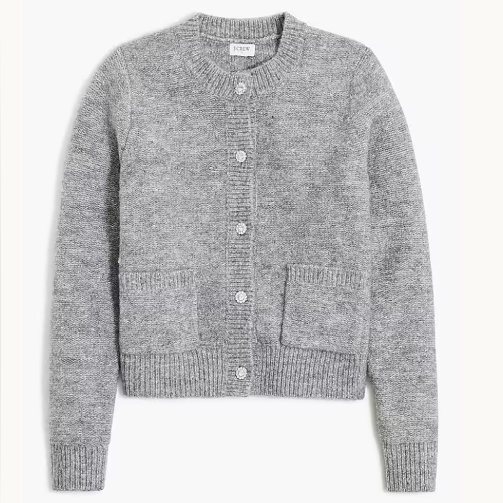J. Crew Shimmer Lady Cardigan Sweater